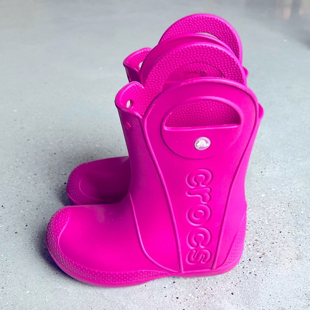 Pink Crocs Rain Boots ☔️